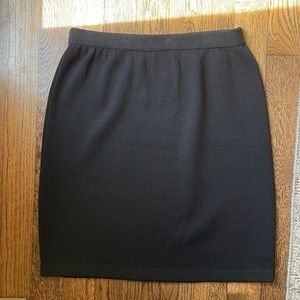 St. John Black Knit Skirt 8